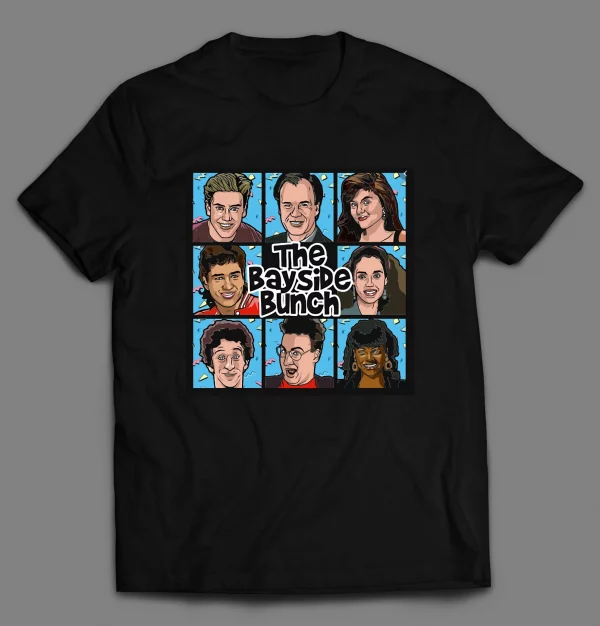 SAVED BY THE BELL CAST THE BAYSIDE BUNCH SHIRT