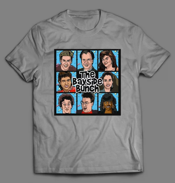 SAVED BY THE BELL CAST THE BAYSIDE BUNCH SHIRT