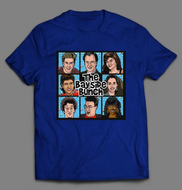 SAVED BY THE BELL CAST THE BAYSIDE BUNCH SHIRT