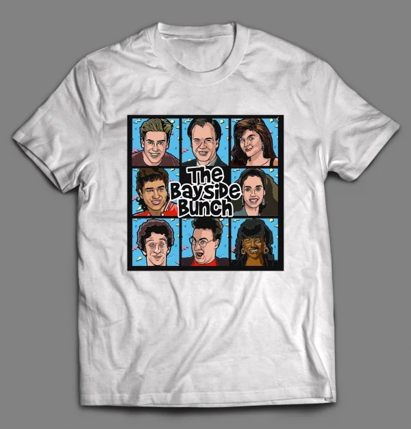 SAVED BY THE BELL CAST THE BAYSIDE BUNCH SHIRT