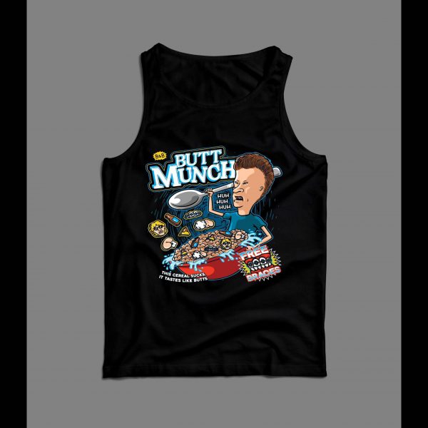 BEAVIS AND BUTTHEAD BUTT MUNCH CEREAL MEN'S TANK TOP