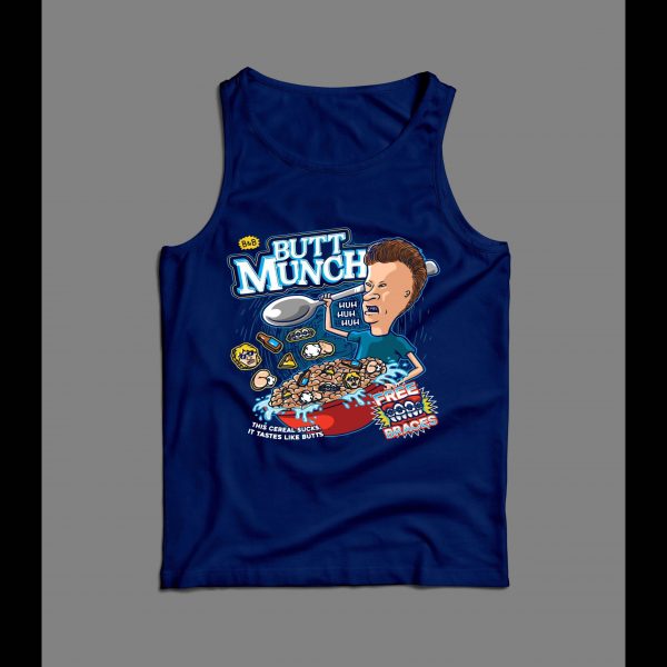BEAVIS AND BUTTHEAD BUTT MUNCH CEREAL MEN'S TANK TOP
