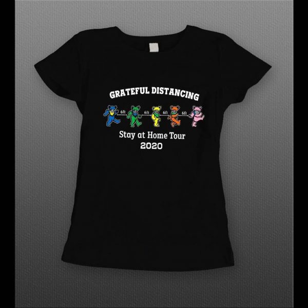 SOCIAL DISTANCING "GRATEFUL DISTANCING PANDAS" LADIES SHIRT