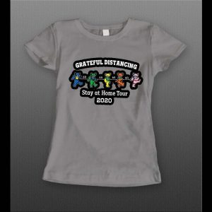 SOCIAL DISTANCING "GRATEFUL DISTANCING PANDAS" LADIES SHIRT