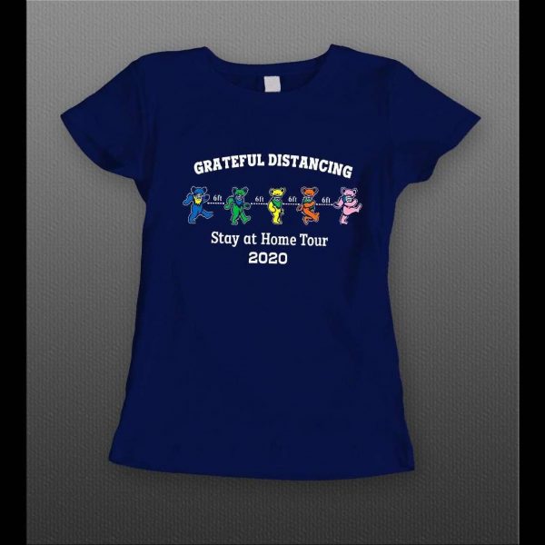 SOCIAL DISTANCING "GRATEFUL DISTANCING PANDAS" LADIES SHIRT
