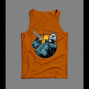 MICHAEL MYERS UNDER THE MOON HALLOWEEN MOVIE MEN'S TANK TOP