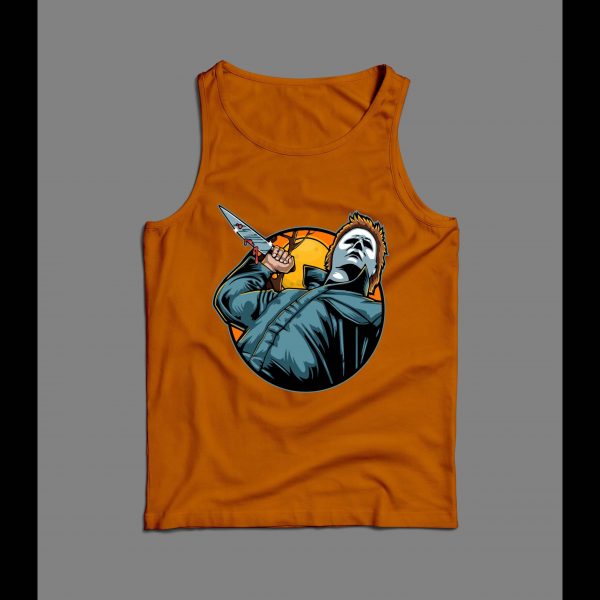 MICHAEL MYERS UNDER THE MOON HALLOWEEN MOVIE MEN'S TANK TOP