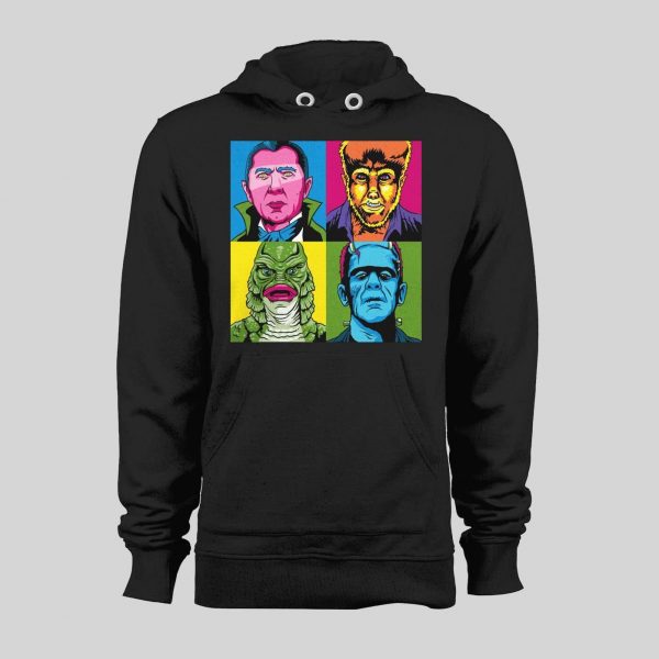 HORROR MOVIE CREATURES POP ART HOODIE /SWEATSHIRT