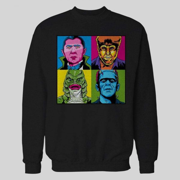 HORROR MOVIE CREATURES POP ART HOODIE /SWEATSHIRT