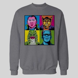 HORROR MOVIE CREATURES POP ART HOODIE /SWEATSHIRT