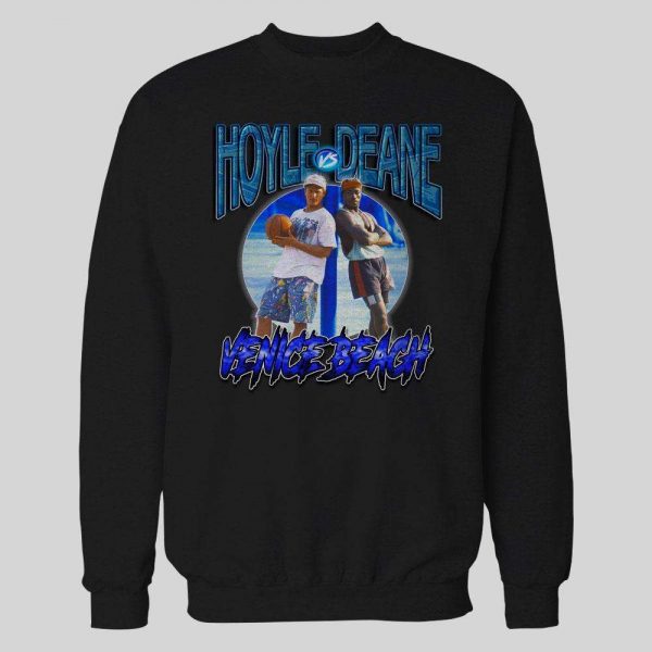 WHITE MEN CAN'T JUMP BILLY HOYLE VS SIDNEY DEANE BASKETBALL BOOTLEG HOODIE /SWEATSHIRT