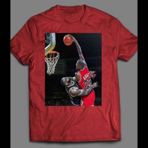 AIR MJ DUNK OVER LBJ HIGH QUALITY CUSTOM SHIRT