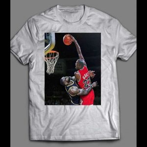 AIR MJ DUNK OVER LBJ HIGH QUALITY CUSTOM SHIRT
