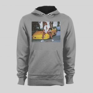 KID DYNAMITE CHAMP BOXER ON HIS LAMBORGHINI WINTER HOODIE / SWEATSHIRT