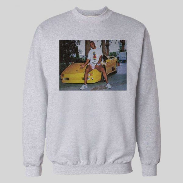 KID DYNAMITE CHAMP BOXER ON HIS LAMBORGHINI WINTER HOODIE / SWEATSHIRT