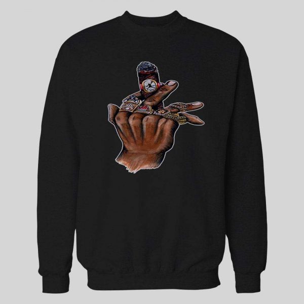 MJ LAST DANCE CHAMPIONSHIP CIGAR ART OLDSKOOL HOODIE /SWEATSHIRT
