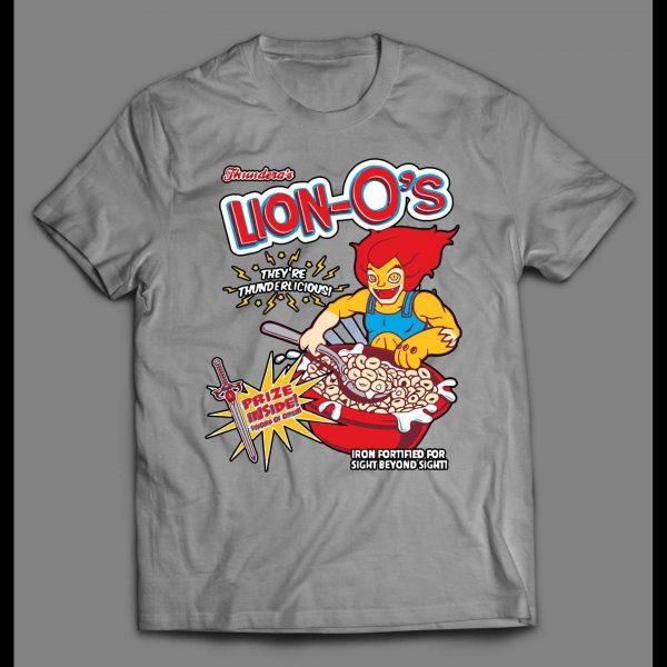 THUNDER CATS LION-O'S CEREAL PARODY HIGH QUALITY SHIRT