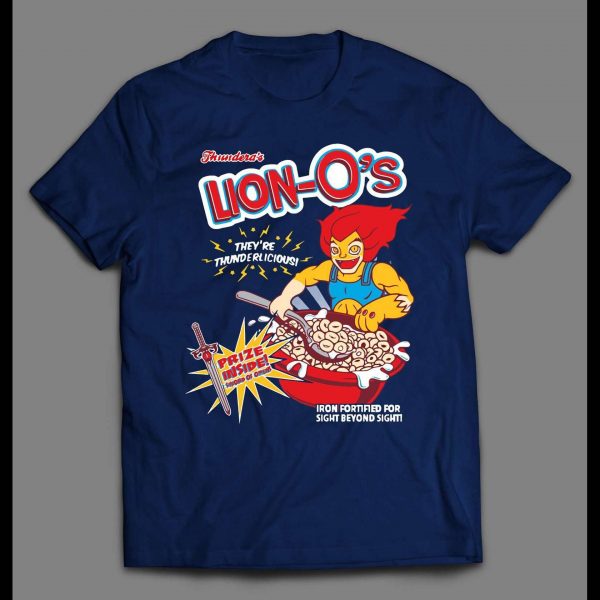 THUNDER CATS LION-O'S CEREAL PARODY HIGH QUALITY SHIRT