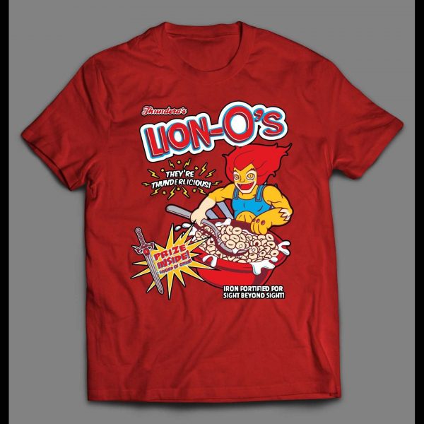THUNDER CATS LION-O'S CEREAL PARODY HIGH QUALITY SHIRT