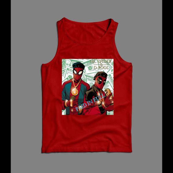 MC SPIDER AND D-POOL OLDSKOOL PAID IN FULL ALBUM PARODY ART MEN'S TANK TOP