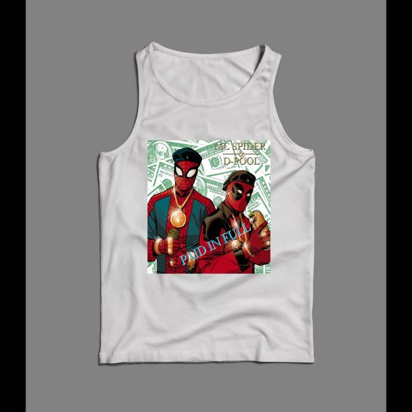 MC SPIDER AND D-POOL OLDSKOOL PAID IN FULL ALBUM PARODY ART MEN'S TANK TOP