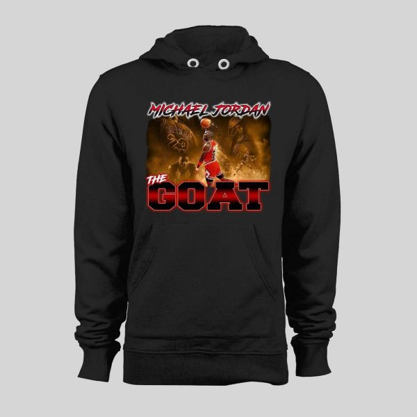 MJ THE GOAT VERY RARE BOOTLEG STYLE BASKETBALL HOODIE /SWEATSHIRT