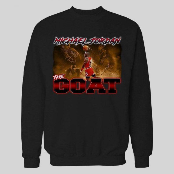 MJ THE GOAT VERY RARE BOOTLEG STYLE BASKETBALL HOODIE /SWEATSHIRT