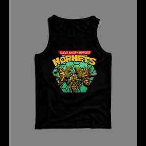 GIANT ANGRY MURDER HORNETS PARODY MEN'S TANK TOP