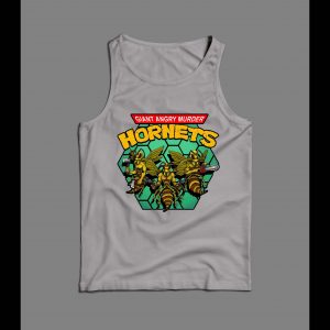 GIANT ANGRY MURDER HORNETS PARODY MEN'S TANK TOP