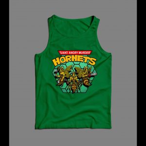 GIANT ANGRY MURDER HORNETS PARODY MEN'S TANK TOP