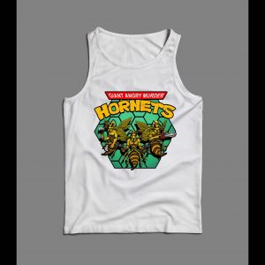 GIANT ANGRY MURDER HORNETS PARODY MEN'S TANK TOP