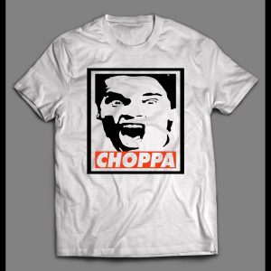 ARNOLD SCHWARZENEGGER OBEY PARODY "CHOPPA" HIGH QUALITY SHIRT