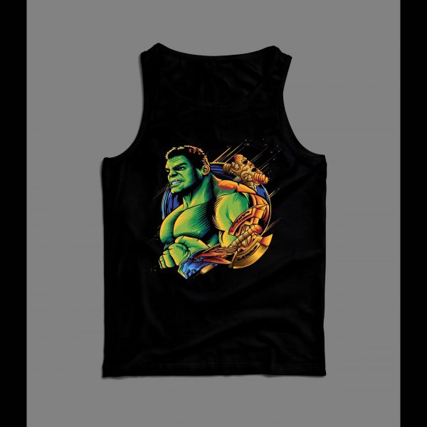 PLANET HULK CUSTOM COMIC ART HIGH QUALITY PRINT MEN'S TANK TOP