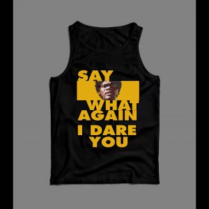 JULES "SAY WANT AGAIN I DARE YOU" CUSTOM PULP ART MEN'S TANK TOP