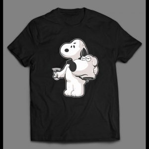 SNOOPY X BRIAN MASHUP CUSTOM ART SHIRT