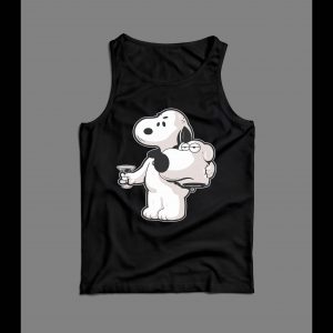 SNOOPY X BRIAN MASHUP CUSTOM ART MEN'S TANK TOP