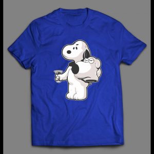 SNOOPY X BRIAN MASHUP CUSTOM ART SHIRT
