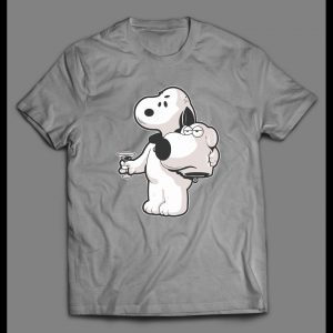 SNOOPY X BRIAN MASHUP CUSTOM ART SHIRT