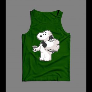 SNOOPY X BRIAN MASHUP CUSTOM ART MEN'S TANK TOP