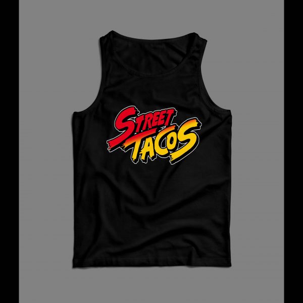 STREET TACOS VIDEO GAME PARODY HIGH QUALITY MENS TANK TOP