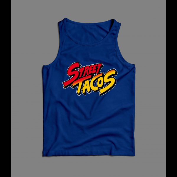 STREET TACOS VIDEO GAME PARODY HIGH QUALITY MENS TANK TOP