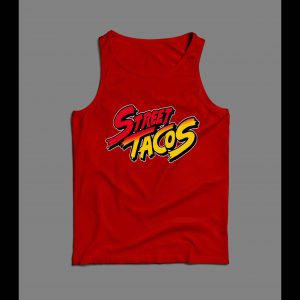 STREET TACOS VIDEO GAME PARODY HIGH QUALITY MENS TANK TOP