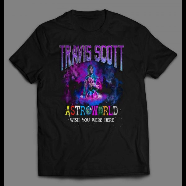 TRAVIS SCOTT ASTROWORLD BOOTLEG RAP STYLE SHIRT