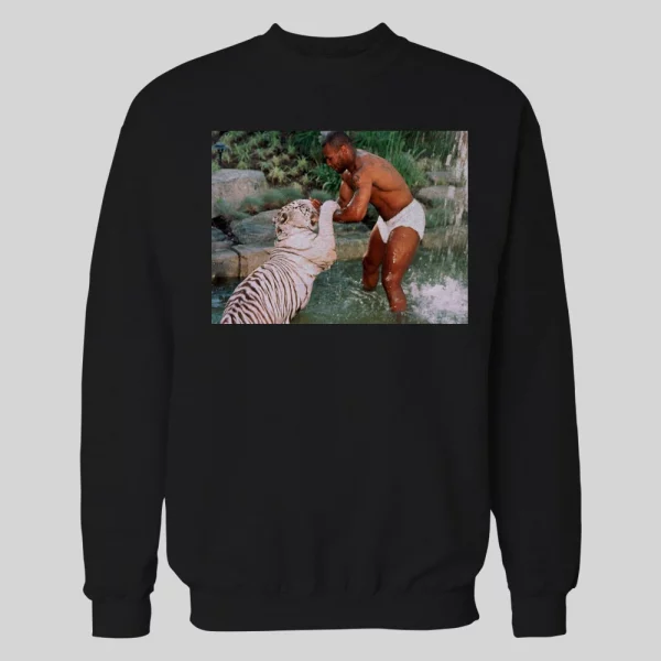 MIKE TYSON WRESTLING TIGER HIGH QUALITY HOODIE / SWEATSHIRT