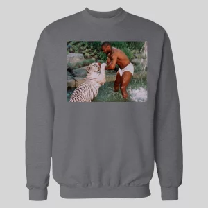 MIKE TYSON WRESTLING TIGER HIGH QUALITY HOODIE / SWEATSHIRT