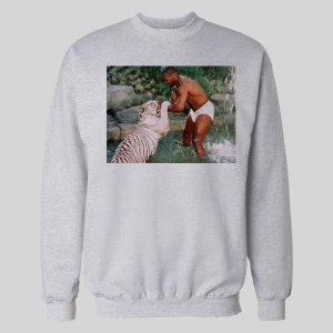MIKE TYSON WRESTLING TIGER HIGH QUALITY HOODIE / SWEATSHIRT
