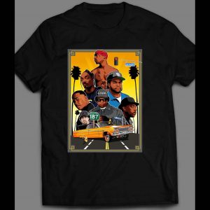 YOUTH SIZE WEST COAST RAPPERS ART CUSTOM SHIRT