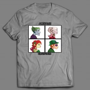 ARKHAMZ CRAZY DAYS COMIC BOOK VILLAINS SHIRT