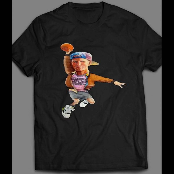 WHITE MEN CAN'T JUMP BILLY HOYLE CARTOON DUNK SHIRT