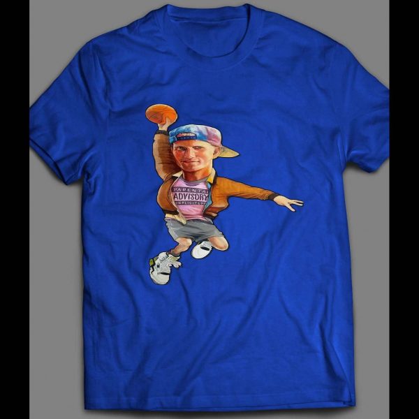 WHITE MEN CAN'T JUMP BILLY HOYLE CARTOON DUNK SHIRT